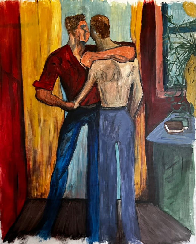 “Lean on Me” – Hand-Painted Original with Immersive Digital AR Experience